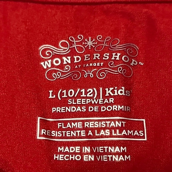 Wondershop Red Cookie Crew Kids Pj Tee and Christmas socks - Picture 4 of 11